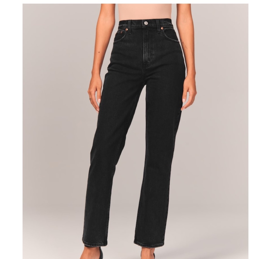 Abercrombie and fitch 90s ultra high rise straight jeans